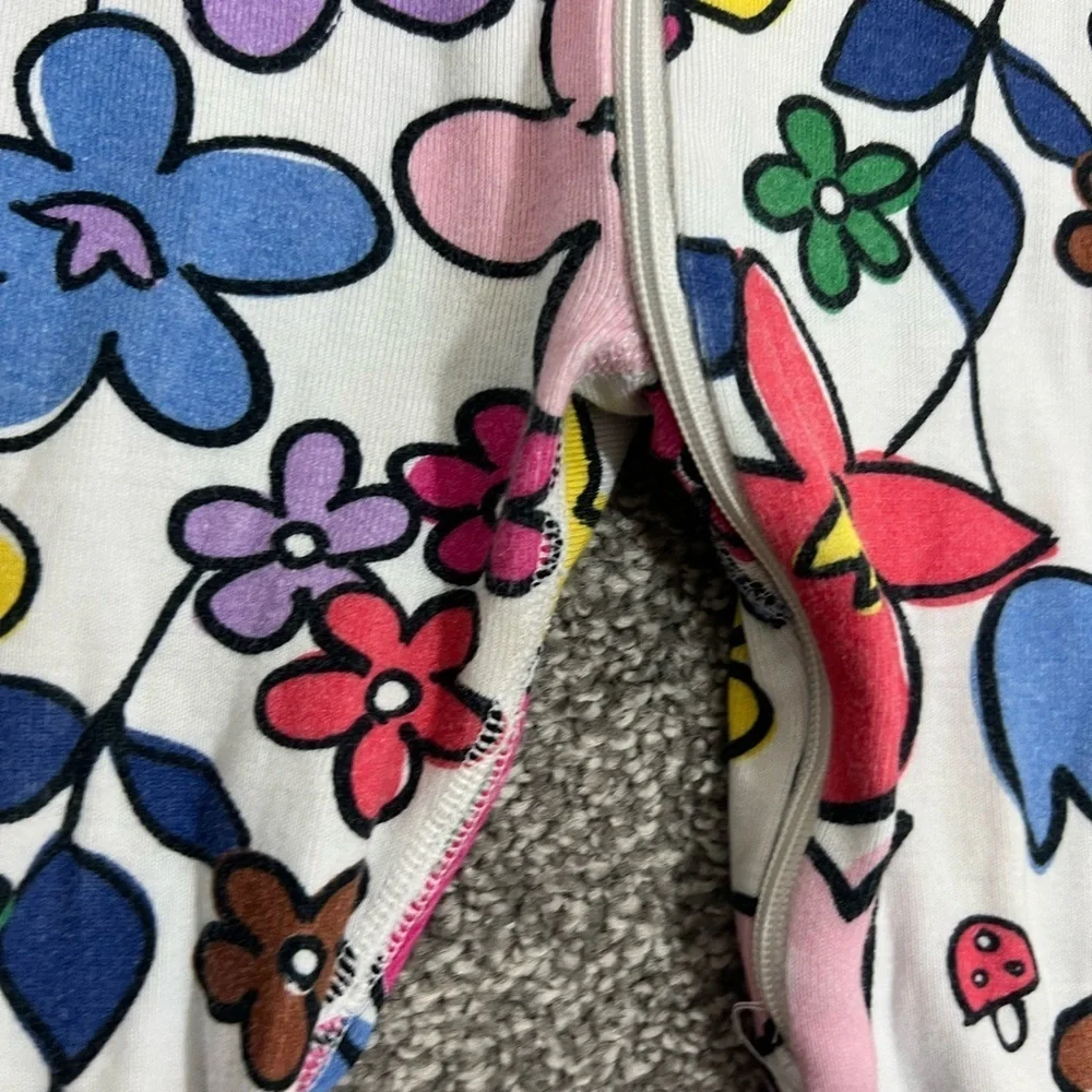 Hanna Andersson Floral Kids One Piece pajamas 6-12 months